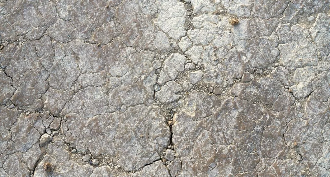 Surface of the granite stone with minimal cracks