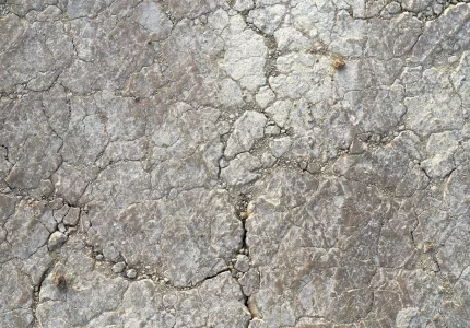Surface of the granite stone with minimal cracks